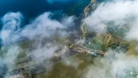 Mgła nad jeziorem Dargin i Nowym Harszem - zdjęcie 14