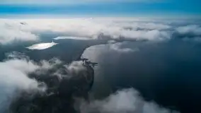 Mgła nad jeziorem Dargin i Nowym Harszem - zdjęcie 10