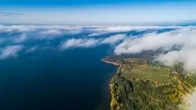 Mgła nad jeziorem Dargin i Nowym Harszem - zdjęcie 20