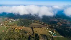 Mgła nad jeziorem Dargin i Nowym Harszem - zdjęcie 5