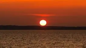 Zachód słońca, jezioro Dargin, przystań Melnik - zdjęcie 2