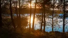 Zachód Słońca nad jeziorem Dobskim, listopad 2020 - zdjęcie 22