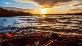 Zachód słońca i resztki jesieni nad jeziorem Ołów - zdjęcie 22