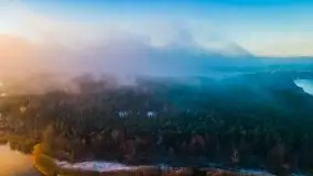 Pierwszy śnieg i wschód słońca nad jeziorem Boczne - zdjęcie 87