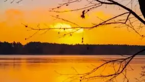 Pierwszy śnieg i wschód słońca nad jeziorem Boczne - zdjęcie 26