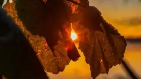 Pierwszy śnieg i wschód słońca nad jeziorem Boczne - zdjęcie 17