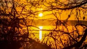 Pierwszy śnieg i wschód słońca nad jeziorem Boczne - zdjęcie 34