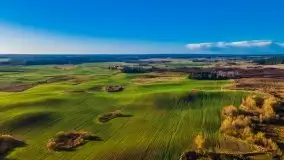 Jesień z lotu ptaka przy jeziorze Tałtowisko i kanale Grunwaldzkim - zdjęcie 13