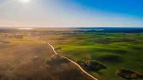 Jesień z lotu ptaka przy jeziorze Tałtowisko i kanale Grunwaldzkim - zdjęcie 14