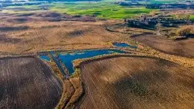 Jesień z lotu ptaka przy jeziorze Tałtowisko i kanale Grunwaldzkim - zdjęcie 10