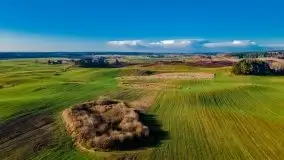 Jesień z lotu ptaka przy jeziorze Tałtowisko i kanale Grunwaldzkim - zdjęcie 2