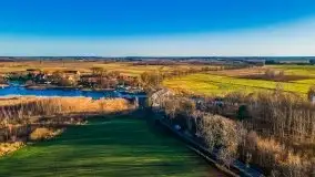 Jesień z lotu ptaka przy jeziorze Tałtowisko i kanale Grunwaldzkim - zdjęcie 38