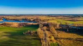 Jesień z lotu ptaka przy jeziorze Tałtowisko i kanale Grunwaldzkim - zdjęcie 27