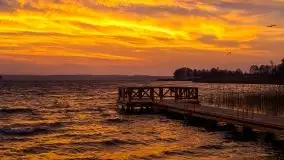 Piękny, grudniowy wschód słońca nad jeziorem Święcajty, 2020 - zdjęcie 27