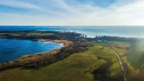 Jesienne jezioro Tuchlin z lotu mewy - zdjęcie 7