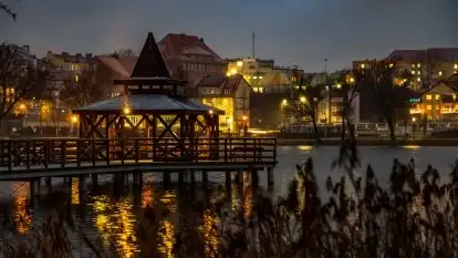 Nocny i świąteczny Kętrzyn, grudzień 2020 r.