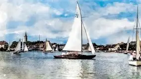 Przedwojenne pokolorowane zdjęcia Mikołajek (Nikolaiken) - zdjęcie 53