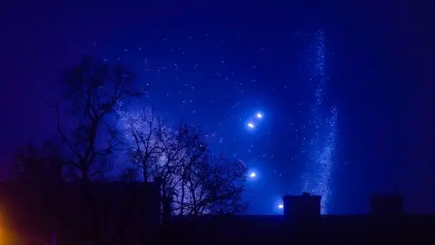 Mglista noc Sylwestrowa w Giżycku - zdjęcie 1