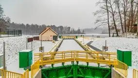 Zimowa szarówka w Rucianem-Nidzie - zdjęcie 1