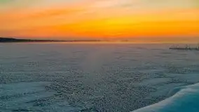 Zimowy wschód słońca nad jeziorem Dargin i... -27 stopni - zdjęcie 8