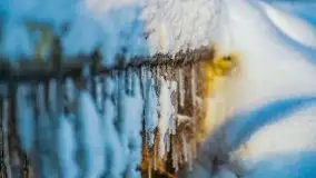 Zimowy wschód słońca nad jeziorem Dargin i... -27 stopni - zdjęcie 63