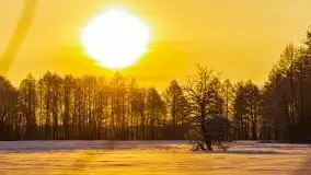 Zimowy wschód słońca nad jeziorem Dargin i... -27 stopni - zdjęcie 53