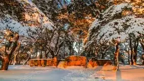 Zachód słońca nad jeziorem Święcajty, Cmentarz wojenny Jagerhohe - zdjęcie 3