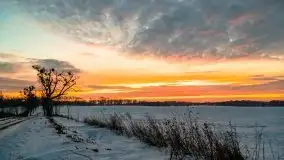 Wschód słońca w okolicach Sztynortu, zima 2021 - zdjęcie 19