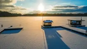 Port w Sztynorcie w zimowej scenerii, styczeń 2021 r. - zdjęcie 25