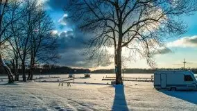 Port w Sztynorcie w zimowej scenerii, styczeń 2021 r. - zdjęcie 3