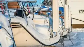 Port w Sztynorcie w zimowej scenerii, styczeń 2021 r. - zdjęcie 11