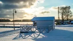 Port w Sztynorcie w zimowej scenerii, styczeń 2021 r. - zdjęcie 8