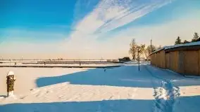 Zima w porcie AZS, jezioro Niegocin, 2021 r. - zdjęcie 27