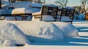 Zima w porcie AZS, jezioro Niegocin, 2021 r. - zdjęcie 16