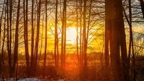 Zachód słońca w okolicach zimowych Kruklanek - zdjęcie 11