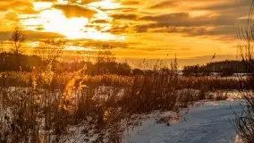 Zachód słońca w okolicach zimowych Kruklanek - zdjęcie 49