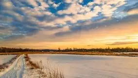 Zachód słońca w okolicach zimowych Kruklanek - zdjęcie 64