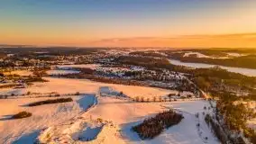 Zachód słońca w okolicach Starych Juch, 02.2021 - zdjęcie 20