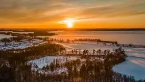 Zachód słońca Pierkunowo i okolice, luty 2021 - zdjęcie 72