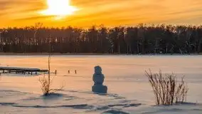 Zachód słońca Pierkunowo i okolice, luty 2021 - zdjęcie 67