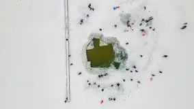 Fotorelacja z rzeźbienia w lodzie w Giżycku - zdjęcie 28