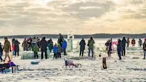 Fotorelacja z rzeźbienia w lodzie w Giżycku - zdjęcie 34