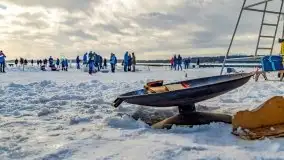 Fotorelacja z rzeźbienia w lodzie w Giżycku - zdjęcie 38