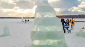 Fotorelacja z rzeźbienia w lodzie w Giżycku - zdjęcie 59