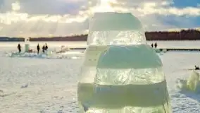 Fotorelacja z rzeźbienia w lodzie w Giżycku - zdjęcie 68