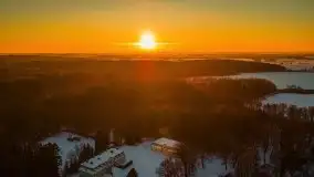 Zachód słońca nad jeziorem Siercze, luty 2021  - zdjęcie 27