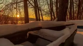 Zachód słońca nad jeziorem Siercze, luty 2021  - zdjęcie 38