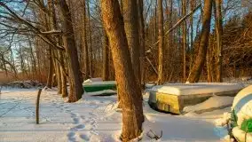 Zachód słońca nad jeziorem Siercze, luty 2021  - zdjęcie 47