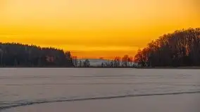 Zachód słońca nad jeziorem Siercze, luty 2021  - zdjęcie 37