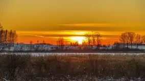 Zachód słońca nad jeziorem Siercze, luty 2021  - zdjęcie 41